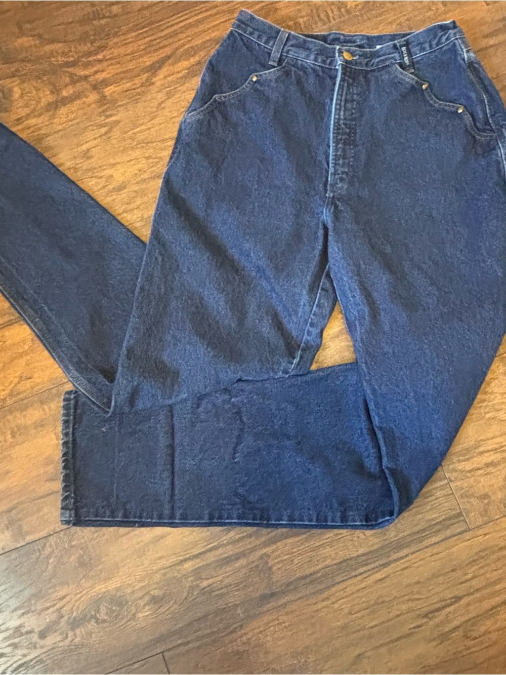 VTG Rockies High Waisted Western Jeans Bareback Dark Wash Made in USA 13/12